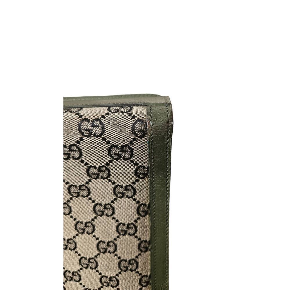 Rare Olive Green Gucci Monogram Collector Portfolio Briefcase | Circa 1960s-1970 - Picture 4 of 11